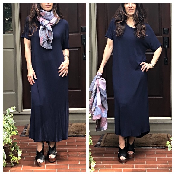 ✨SALE LAST ONE ✨Navy blue shirt sleeve dress - Picture 2 of 8